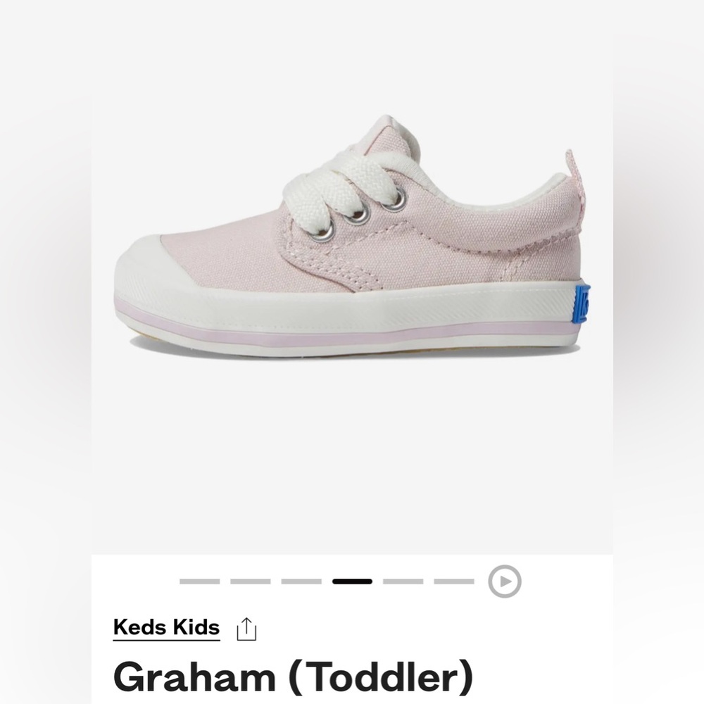 New in Box - Keds Graham Canvas Sneaker KL165830 Size toddler 4M
